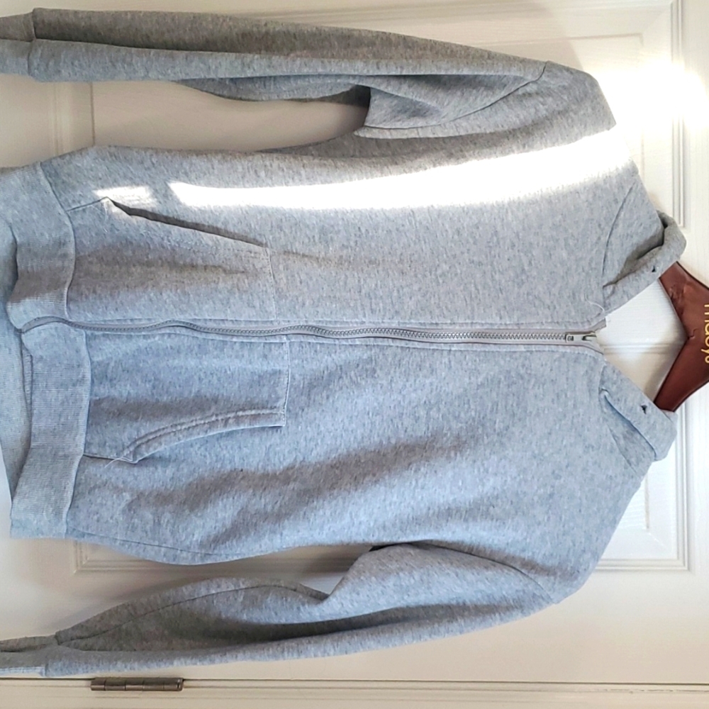 Grey Full Zip Hooded Jacket